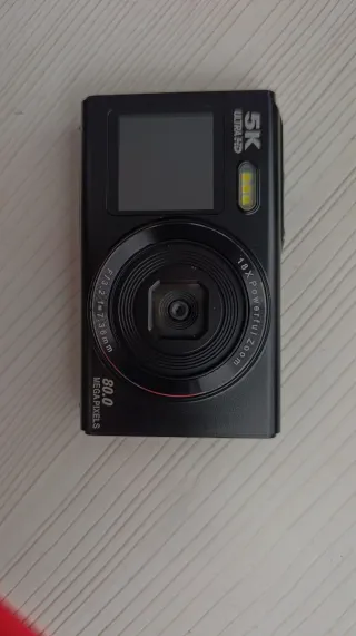 Cámara Digital 5K Negra