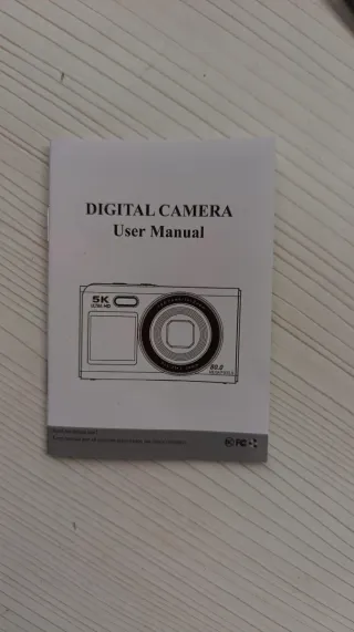 Cámara Digital 5K Negra