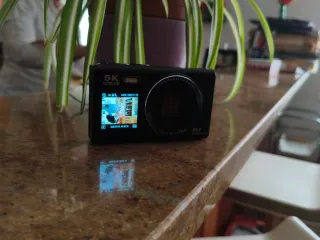 Cámara Digital 5K Negra