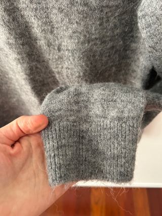 Jersey lana gris Mango