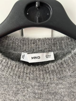 Jersey lana gris Mango