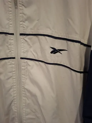 Chaqueta Vintage Reebok Blanca y Azul