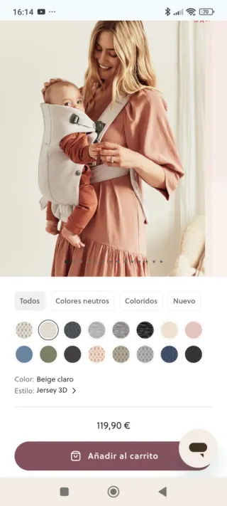 Mochila Portabebés BabyBjörn Mini