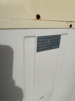 Lavadora Portátil Camping Doble Tina