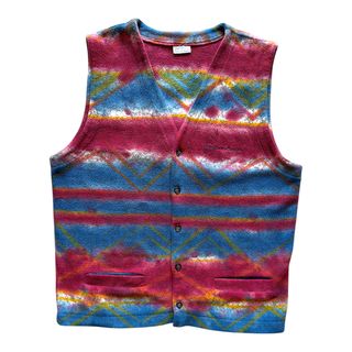 Gilet Vintage Sergio Tacchini Uomo L Multicolore
