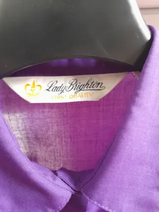 Camicia donna viola taglia M