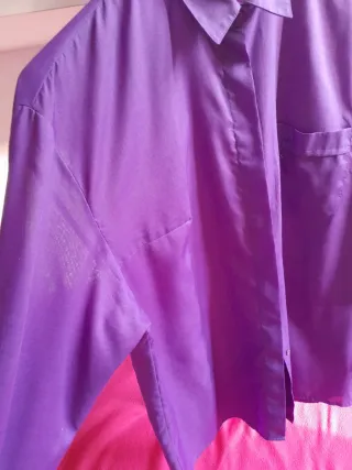 Camicia donna viola taglia M