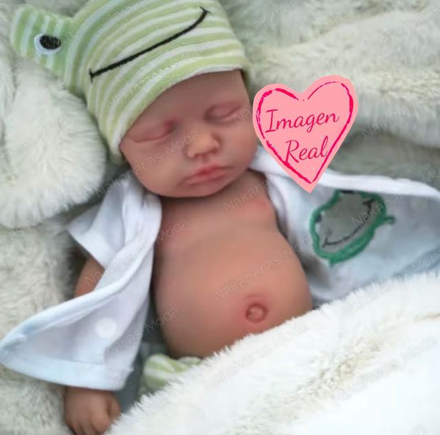 Bambola reborn neonato in silicone flessibile