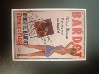 Autógrafo Brigitte Bardot Female Flesh