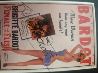 Autógrafo Brigitte Bardot Female Flesh