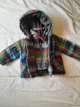 Parka bebé cuadros Tuc Tuc