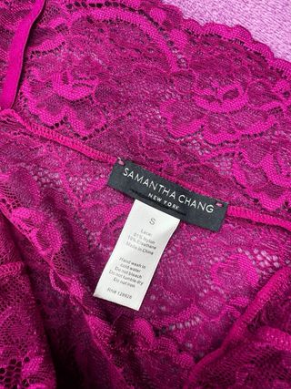 Camisón lencero encaje Samantha Chang Talla S