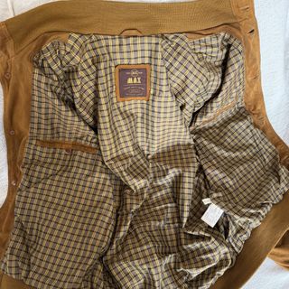 Giubbotto in pelle suede Uomo XL color Cammello