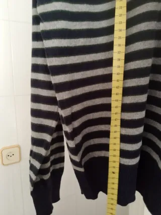 Jersey XDYE rayas azul y gris talla S