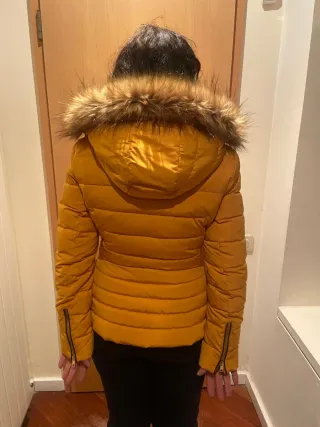 Anorak Zara Amarillo con Forro Polar