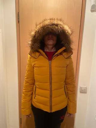 Anorak Zara Amarillo con Forro Polar