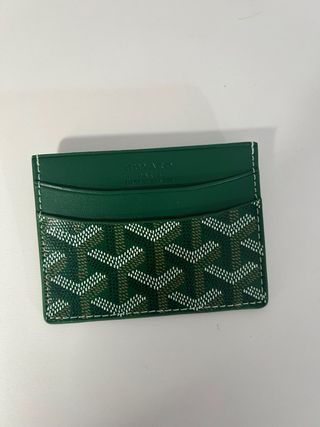Tarjetero Goyard Verde