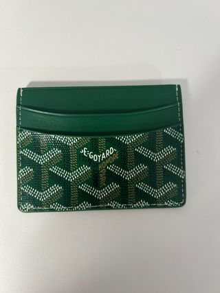 Tarjetero Goyard Verde