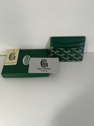 Tarjetero Goyard Verde