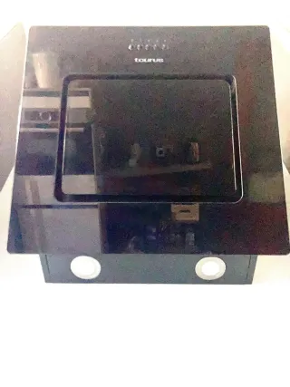 Campana Extractora Taurus Cristal Negro 60cm