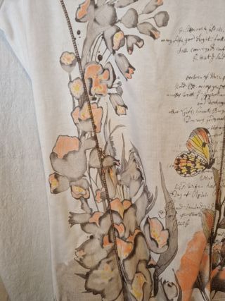 Blusa KALA blanca y marrón talla S