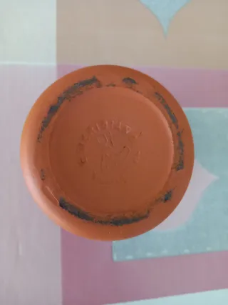 Tarro antiguo Yoplait terracota