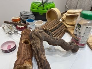 Jaula para roedores de madera