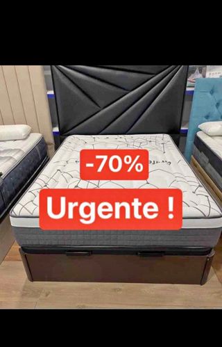 Cama con cabecero moderno -70%