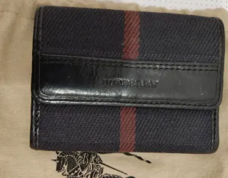 Portafoglio Burberry Unisex Nero e Rosso