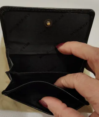 Portafoglio Burberry Unisex Nero e Rosso