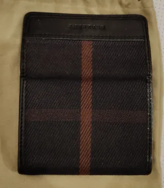 Portafoglio Burberry Unisex Nero e Rosso