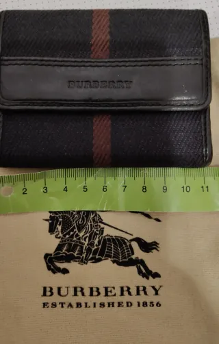 Portafoglio Burberry Unisex Nero e Rosso