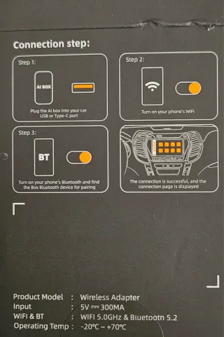 Adaptador Car Play Android inalámbrico
