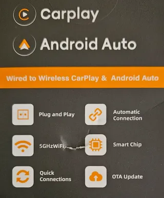 Adaptador Car Play Android inalámbrico