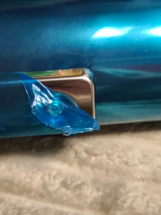 Tubo de escape Honda Dio 50cc azul