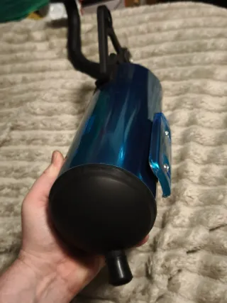 Tubo de escape Honda Dio 50cc azul