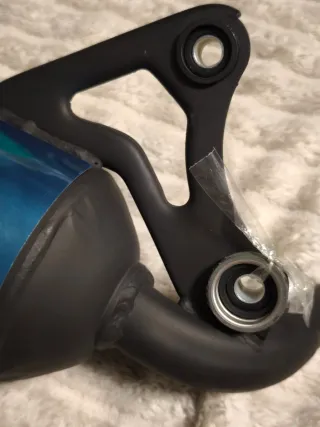 Tubo de escape Honda Dio 50cc azul