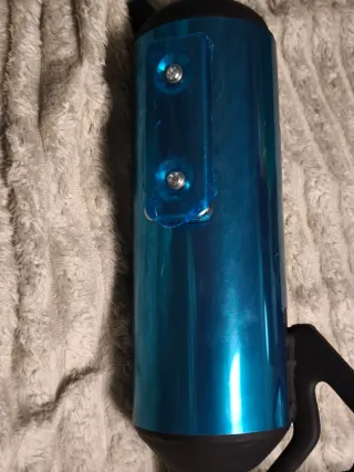 Tubo de escape Honda Dio 50cc azul