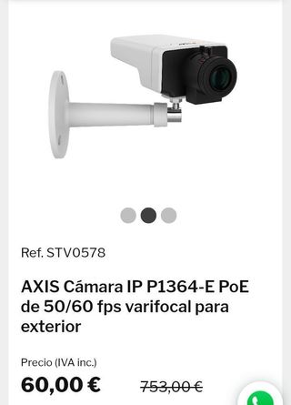 AXIS P1364 Cámara IP HDTV 720p Bullet