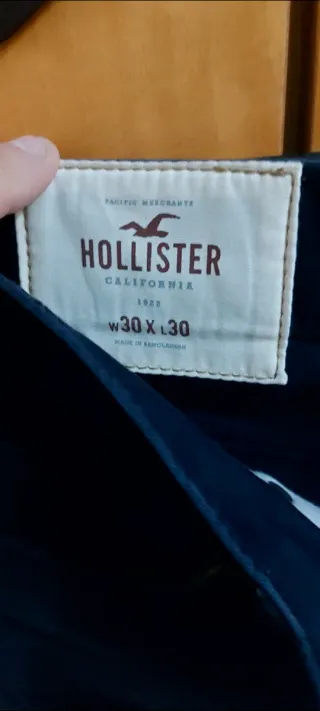 Pantalón Vestir Hollister Azul Marino Talla S