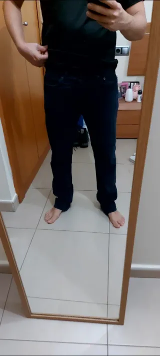 Pantalón Vestir Hollister Azul Marino Talla S