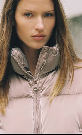 Anorak brillante dorado