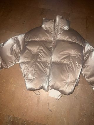 Anorak brillante dorado