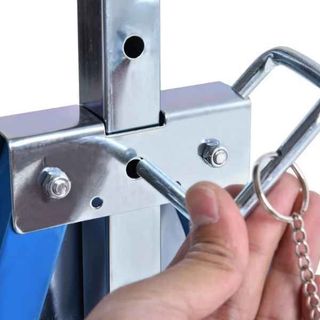 Set de 2 caballetes metálicos plegables ajustable