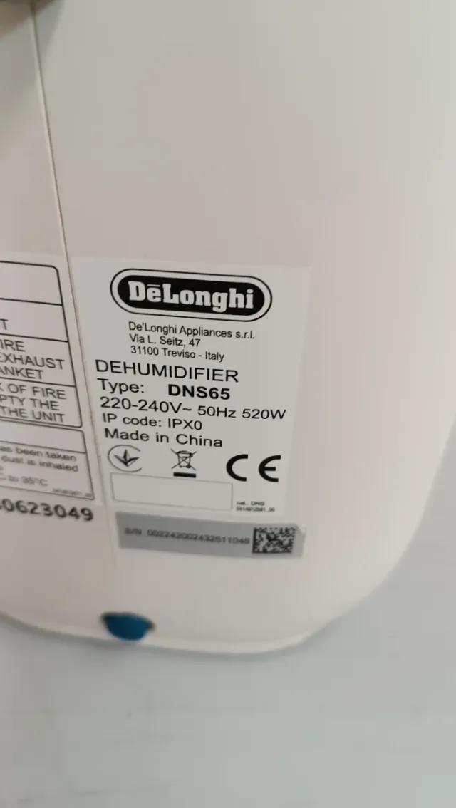 Deumidificatore DeLonghi W18Y2877