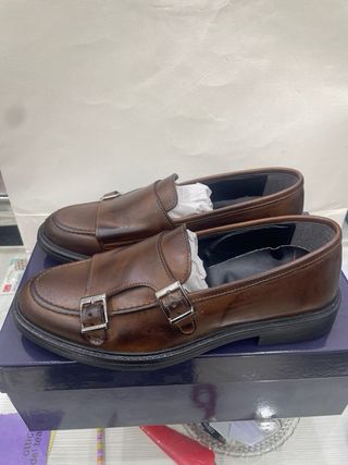 Mocassini uomo marroni con fibbie