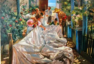 Quadri ad olio, repliche di Sorolla su commissione