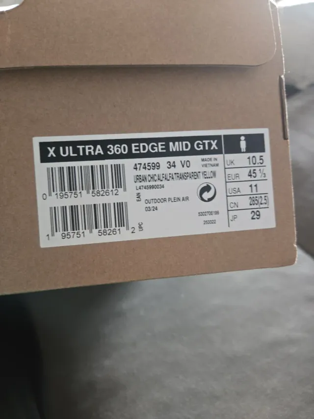 Salomon X Ultra Edge Goretex Talla 45 Nuevas