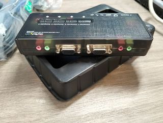 Juego de Conmutador Switch KVM VGA y Audio USB 2.0