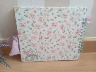 Álbum de Firmas Comunión Flores Rosas